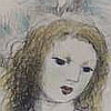 Print: "Jeune Fille A La Guitare" by Marie Laurencin