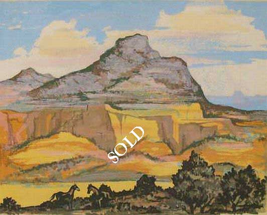 Print Near Ghost Ranch New Mexico By Louie Ewing