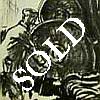 Sir David Muirhead Bone Print: "A Coring Machine at Work on a Big Gun"